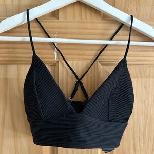 H&M black bralette bikini top